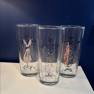 Set of Three Fashion Design Glasses